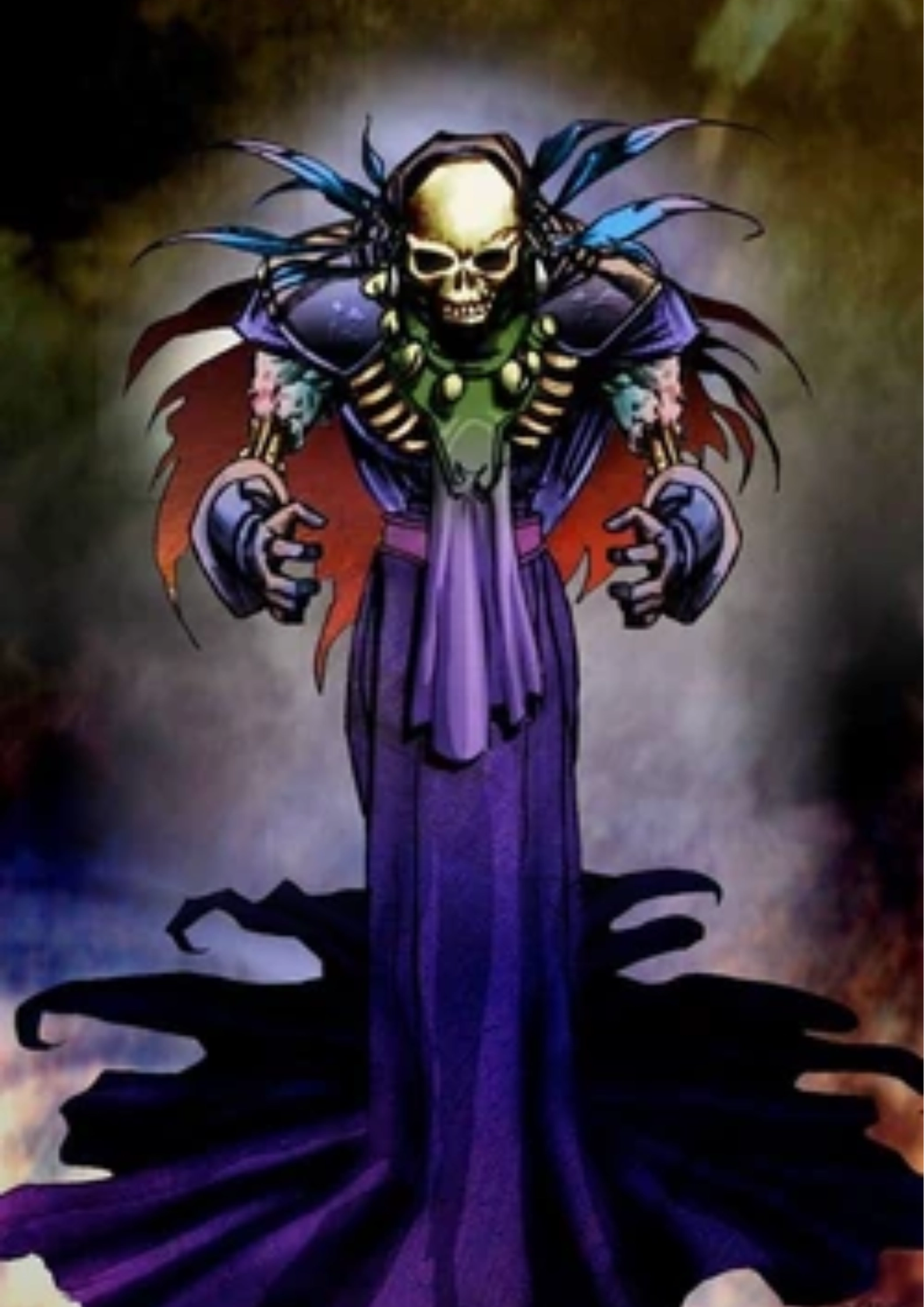 Ilustración de la baraja Dragón halloween